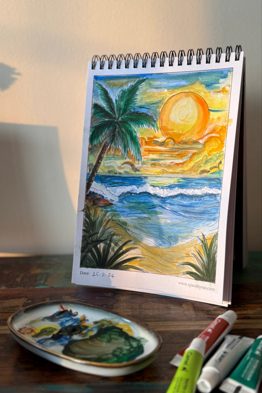 The Sunset Ritual: Goa-Inspired Colouring Book