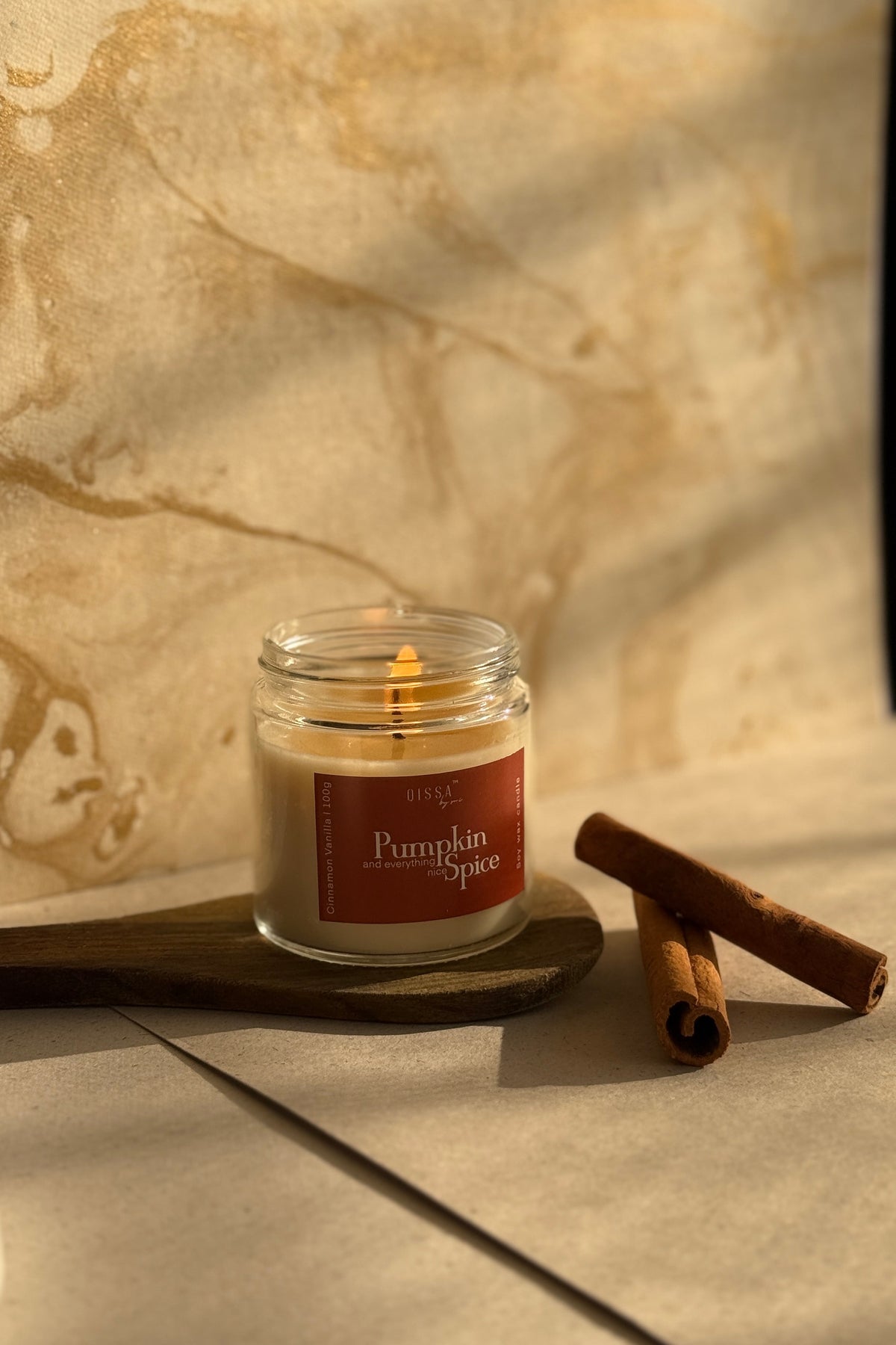 Pumpkin Spice : Cinnamon and Vanilla Candle