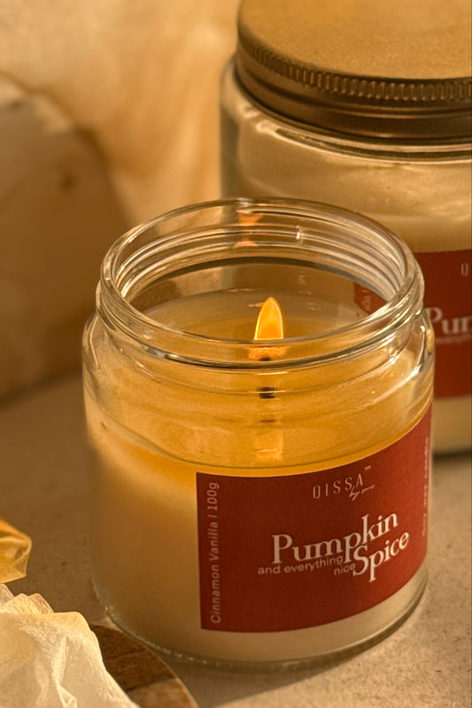 Pumpkin Spice : Cinnamon and Vanilla Candle