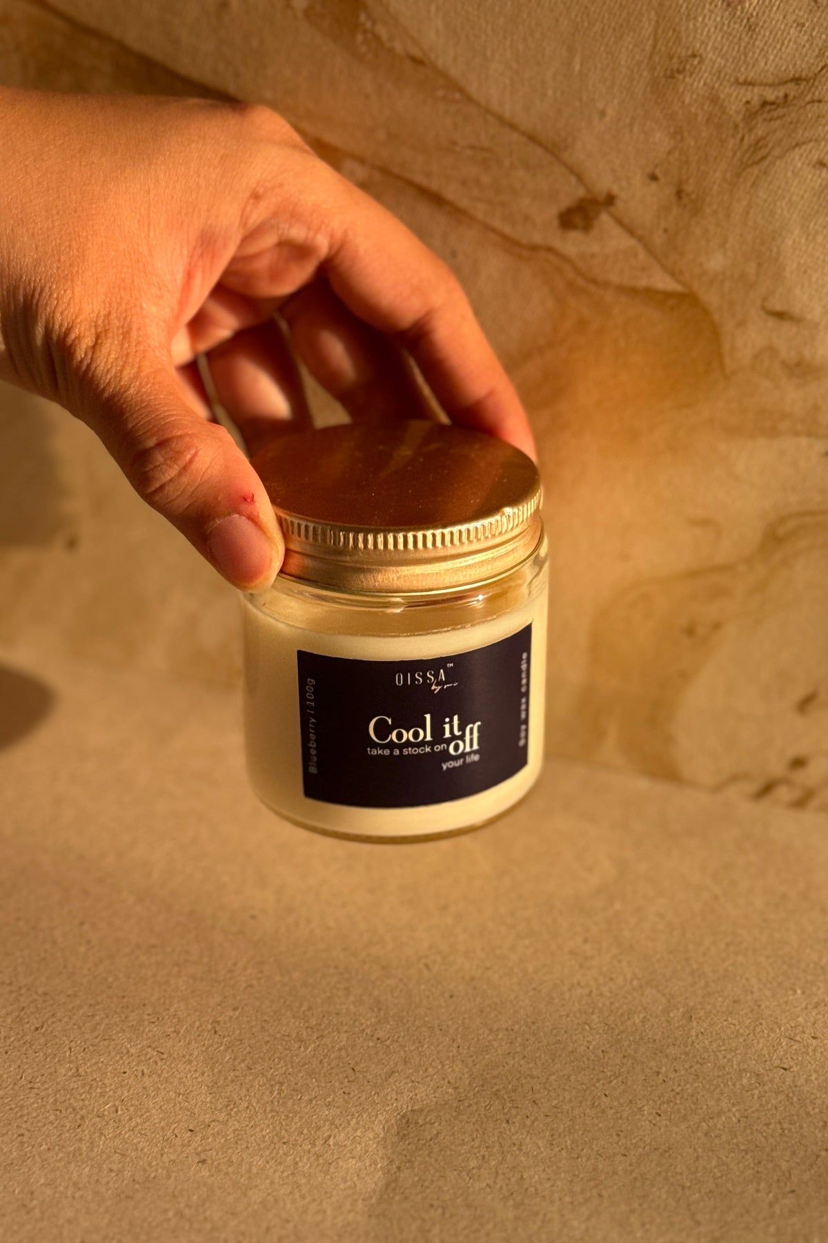 Cool it off : Blueberry Candle