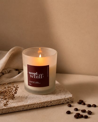 Wood n Whiff: Sandalwood and Coffee Candle