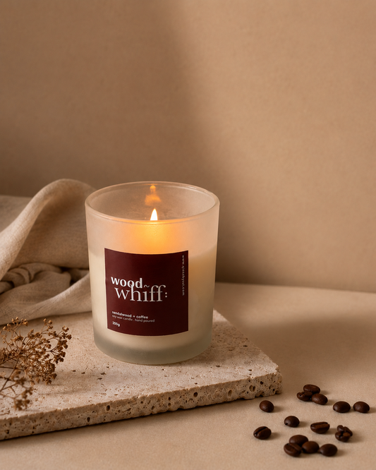 Wood n Whiff: Sandalwood and Coffee Candle