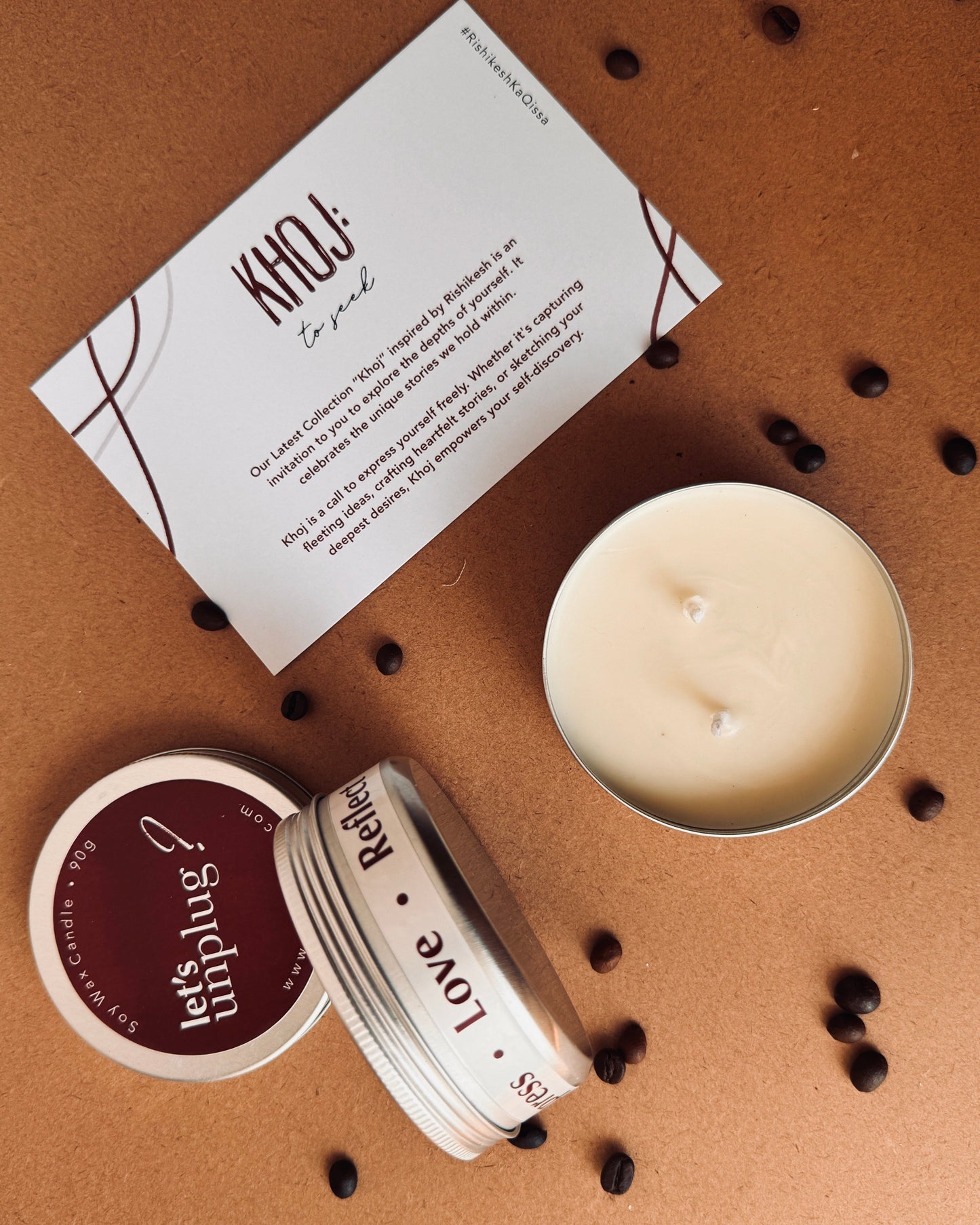 Let's Unplug?: Sandalwood and Coffee Candle