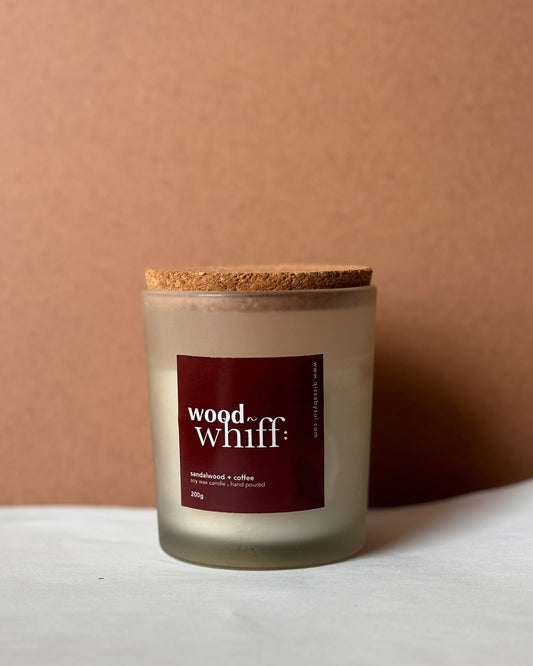 Wood n Whiff: Sandalwood and Coffee Candle