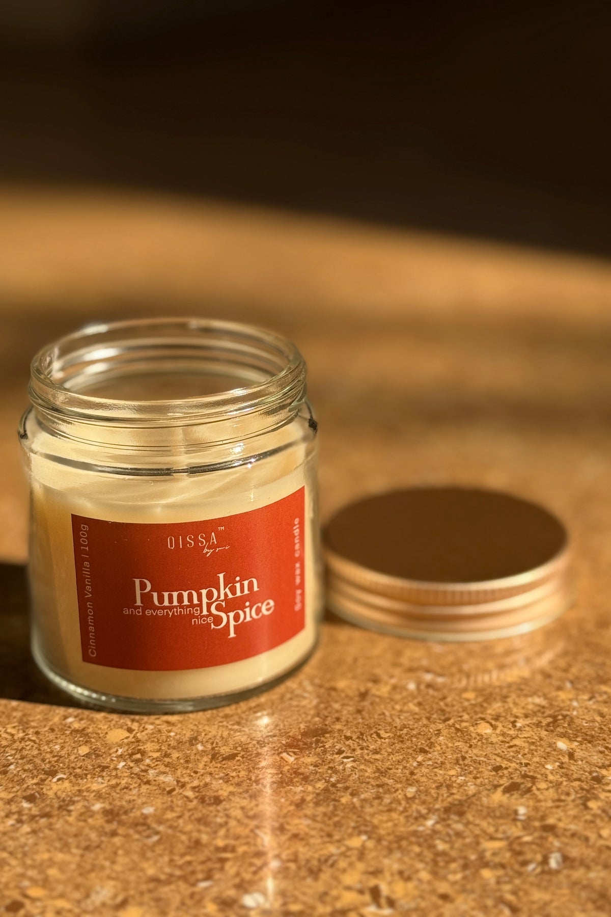 Pumpkin Spice : Cinnamon and Vanilla Candle