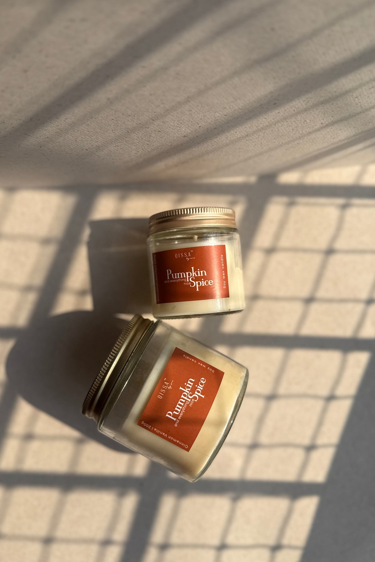 Pumpkin Spice : Cinnamon and Vanilla Candle