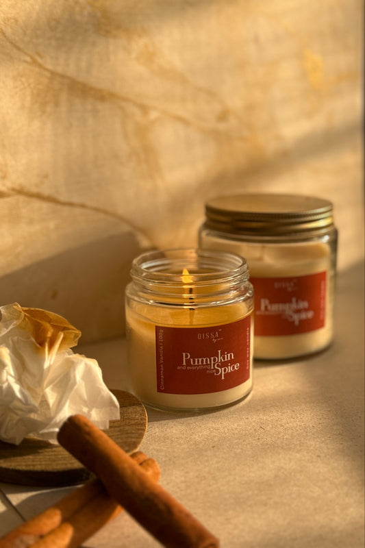 Pumpkin Spice : Cinnamon and Vanilla Candle