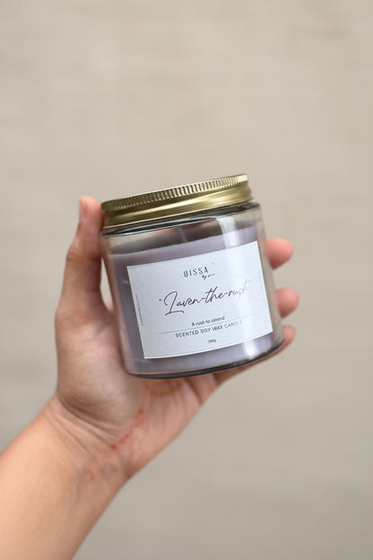 Laven-the-rush : Lavender Candle